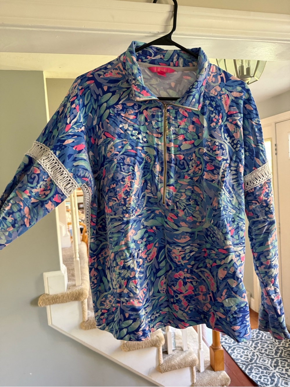 Lilly Pulitzer Popover Jonah Zip Pullover